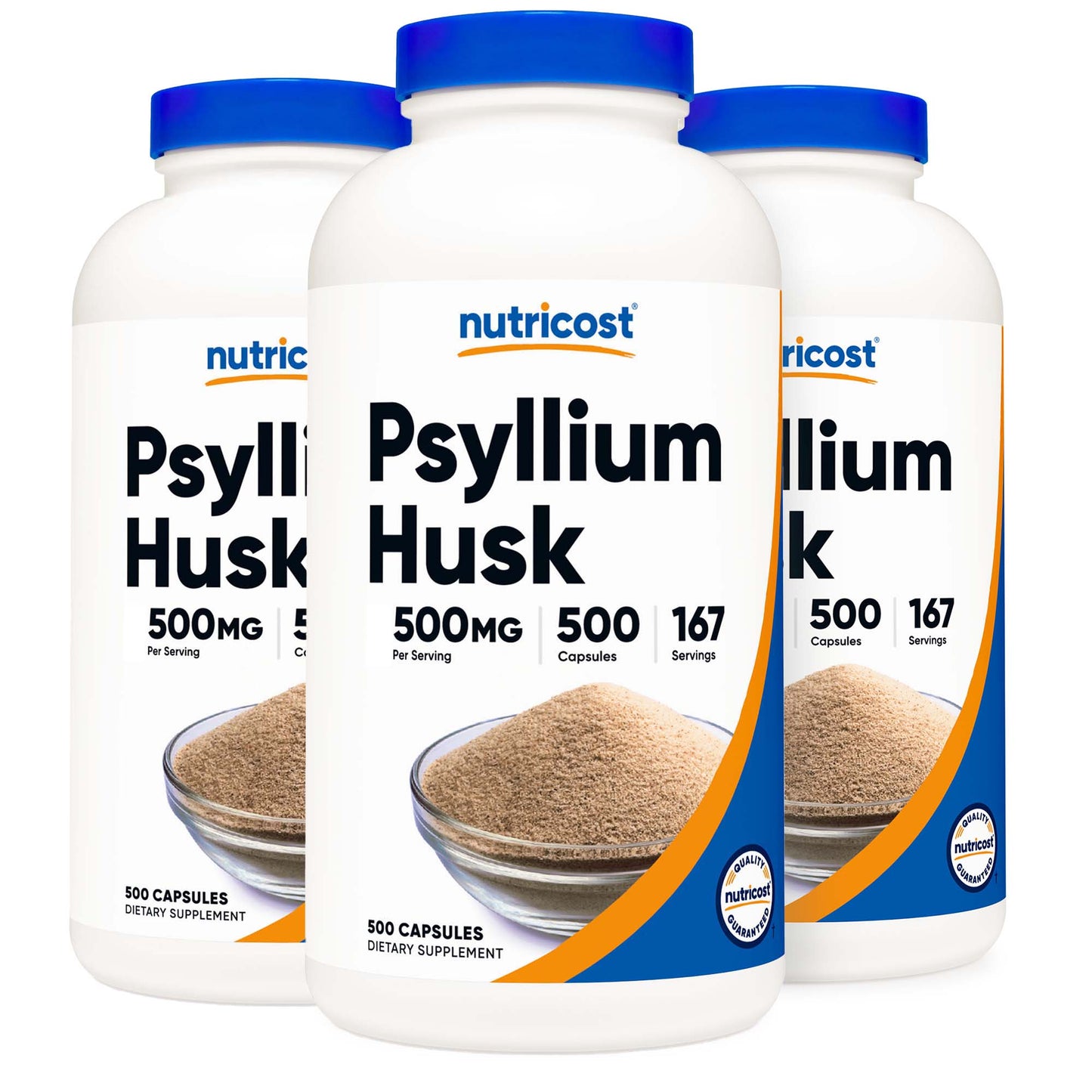 VITAMIN, CAP PSYLLIUM HUSK 500MG (500/BT 12BT/CS)