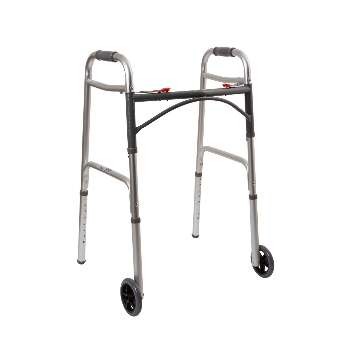 WALKER, FLD ALUM W/5" WHLS ADLT 350LBS (4/CS)