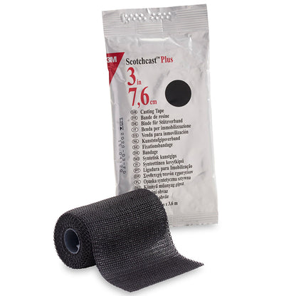 TAPE, CAST SCOTCHCAST 3"X4YDS BLK (10RL/BX)