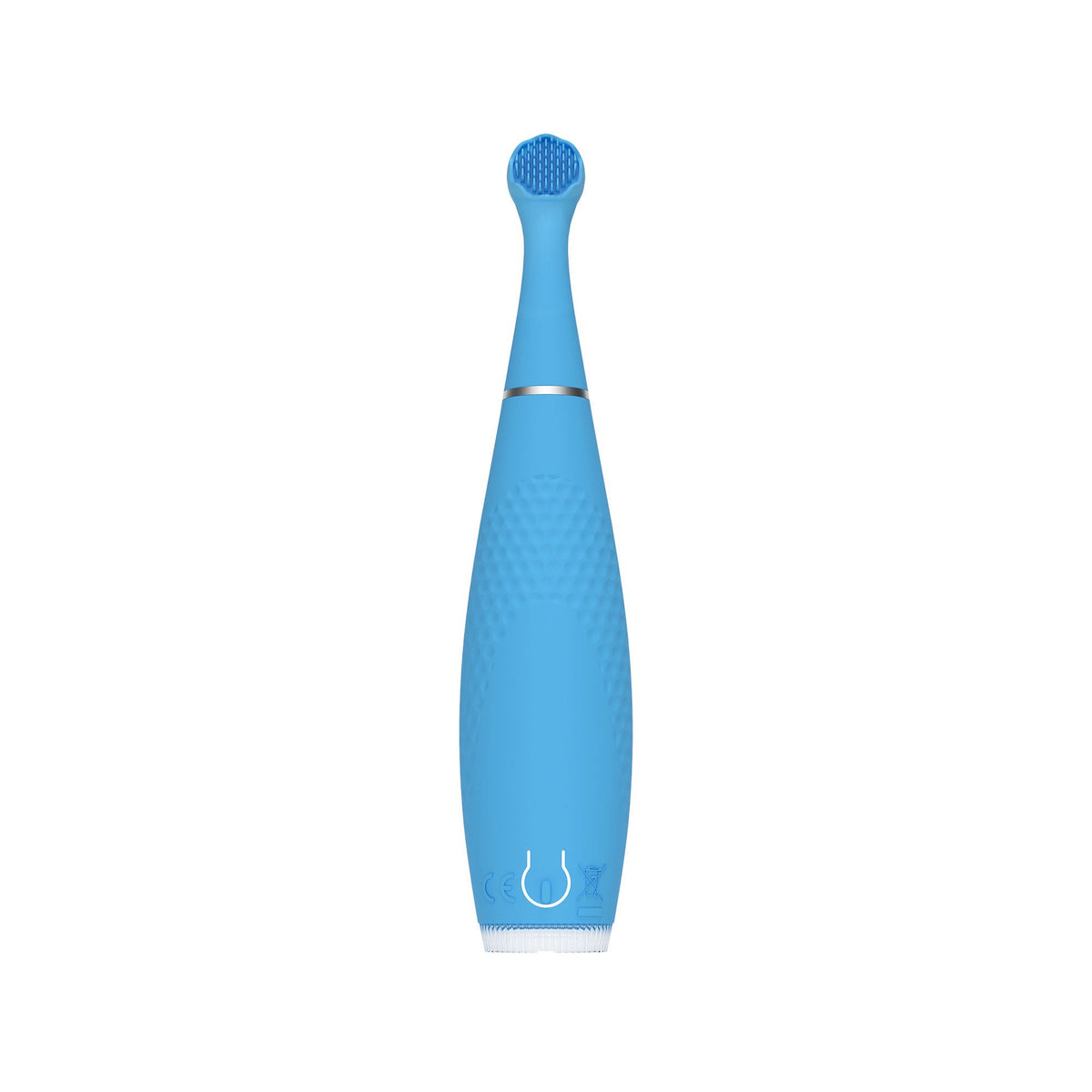 TOOTHBRUSH, SIL DBL SIDE HEAD ISSA 4 BABY BUBBLE BLU