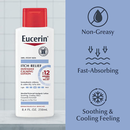 EUCERIN, LOT ITCH RELIEF CALMING 8.4OZ