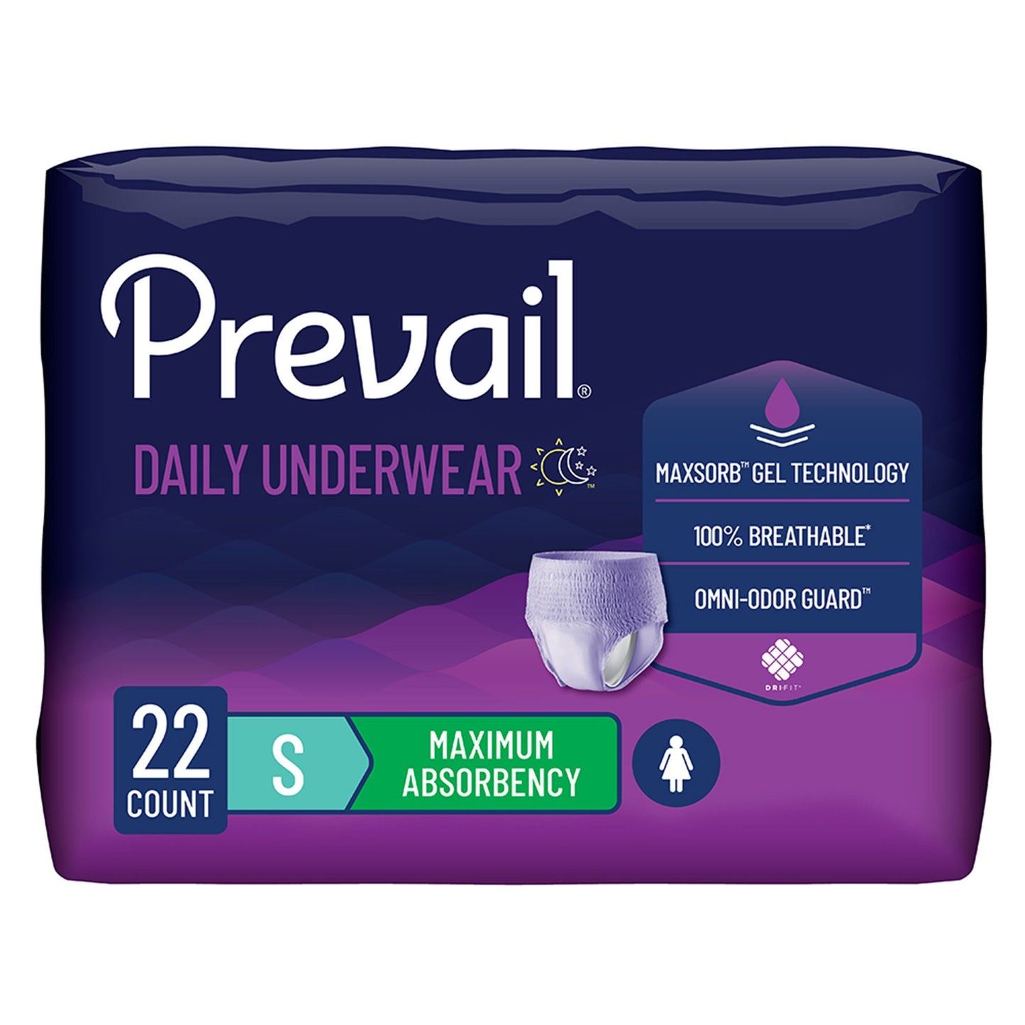 UNDERWEAR, PREVAIL WOMEN MAX AADLT 12X8" (50/PK 12PK/CS)
