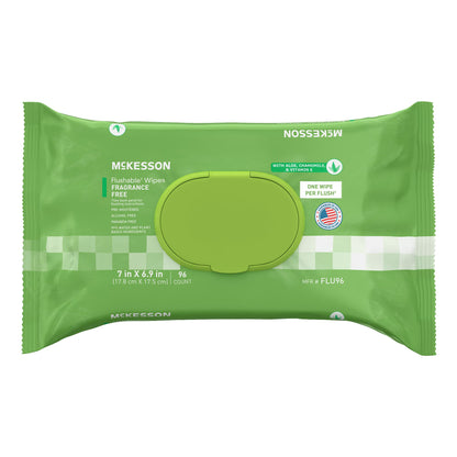 WIPE, WET FLUSHABLE UNSCNTED SFT PK W/LID (96/PK 6PK/CS)
