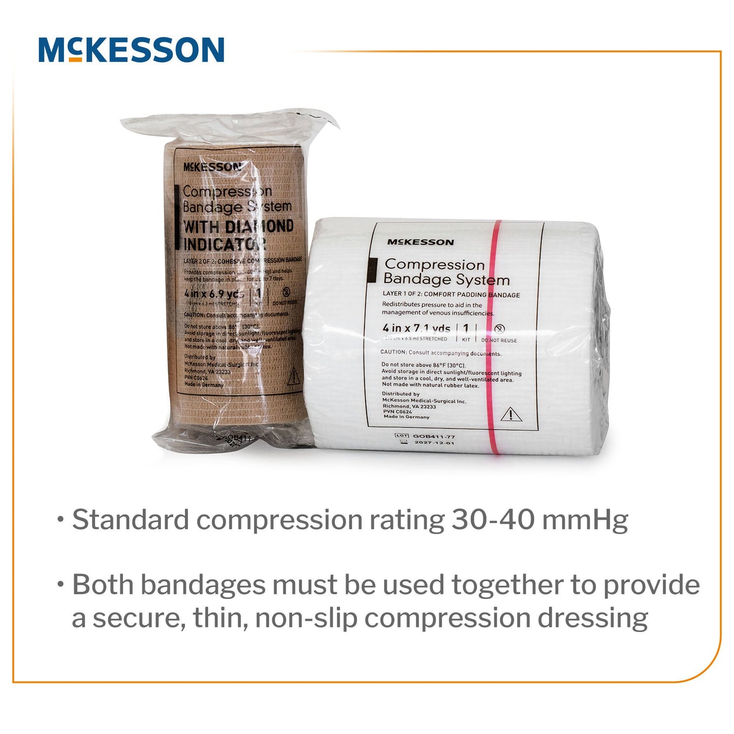 BANDAGE, COMPRSN 2LAYER SYS N/S (1/KT 8KT/CS)