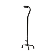 CANE, QUAD/SM BASE STEEL BLK (4/CS)
