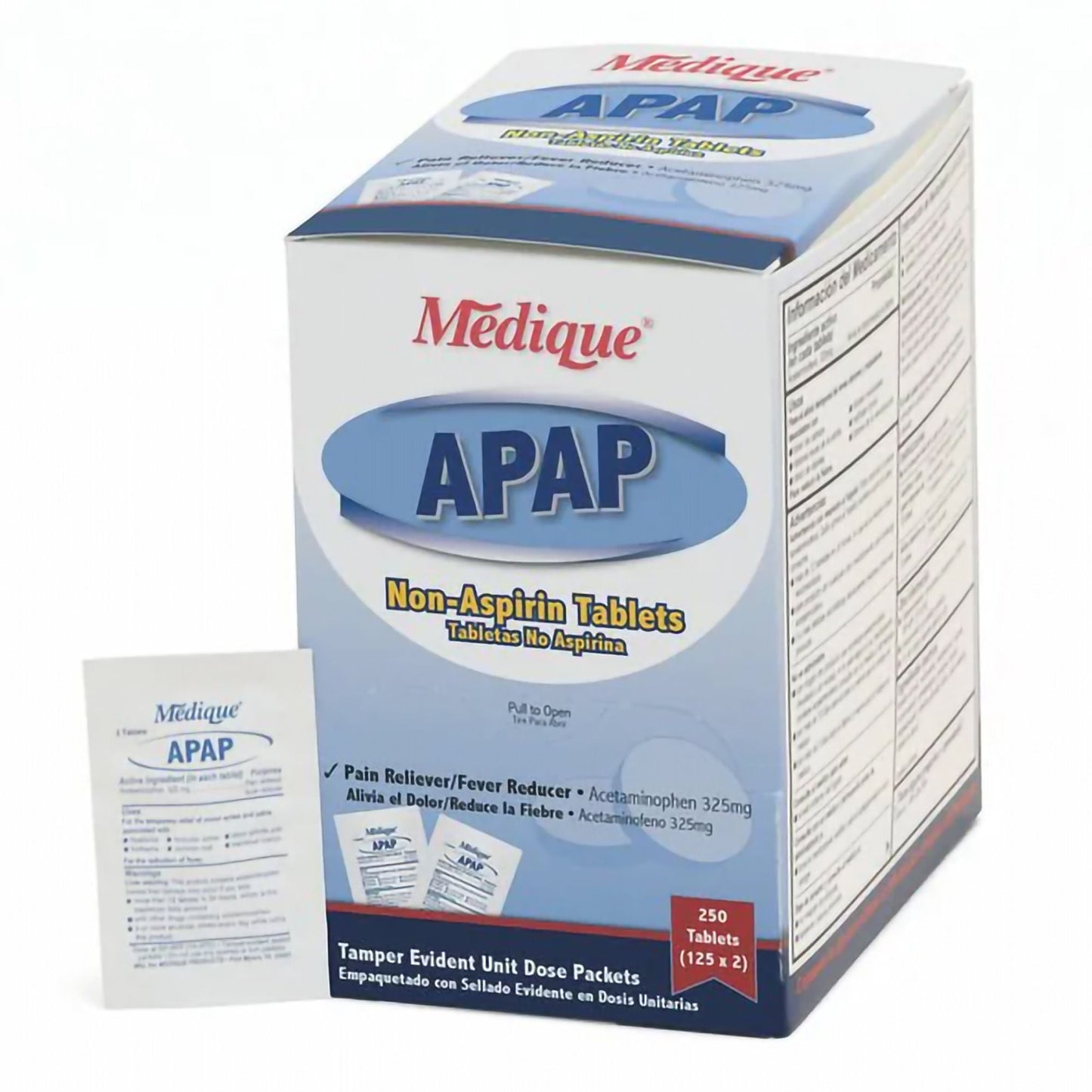 ACETAMINOPHEN, TAB 325MG (250/BX)