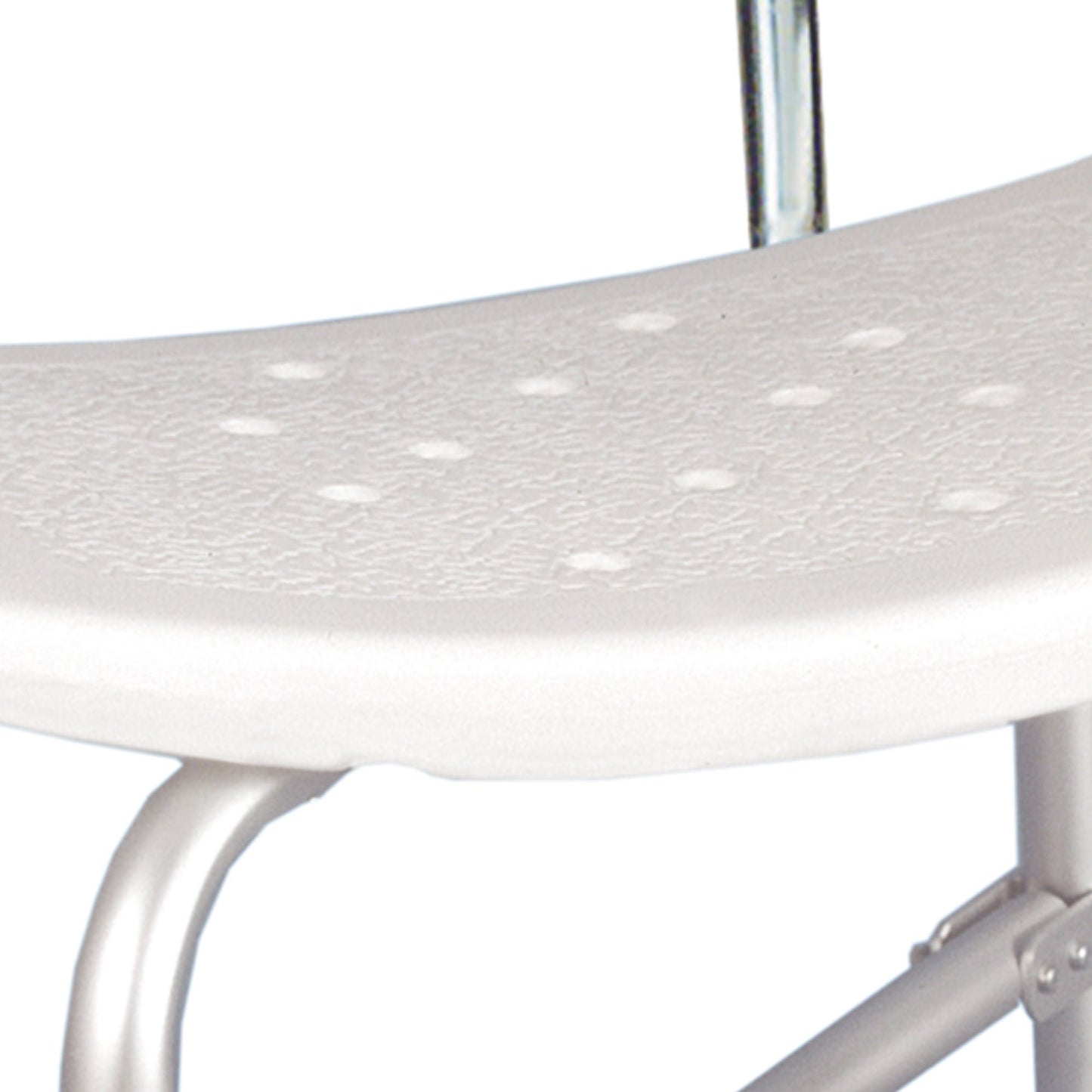 BENCH, BATH W/BACK BARIATRIC X-BRACED ALUM FRAME 500LB (1/CS