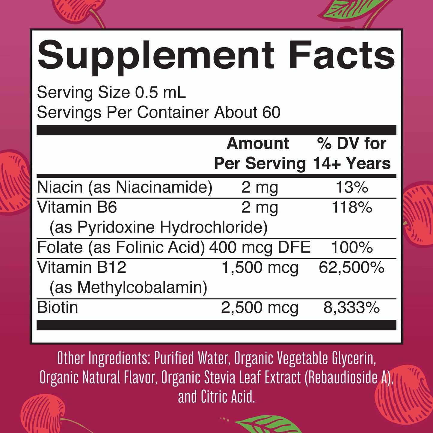 SUPPLEMENT, DRP ORGANIC VEGAN B-COMPLEX 1OZ (6/CS)