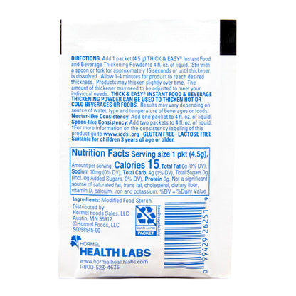 THICK&EASY, INSTANT FOOD & BEVRG THICKENER LEVEL 1 (100/CS)