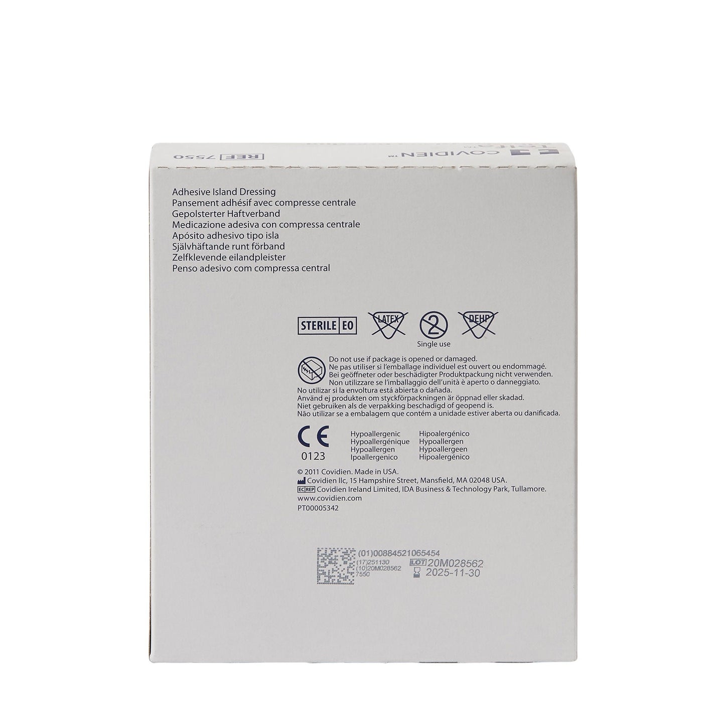 DRESSING, TELFA ISLAND 4"X4" (25/BX 8BX/CS) KENDAL
