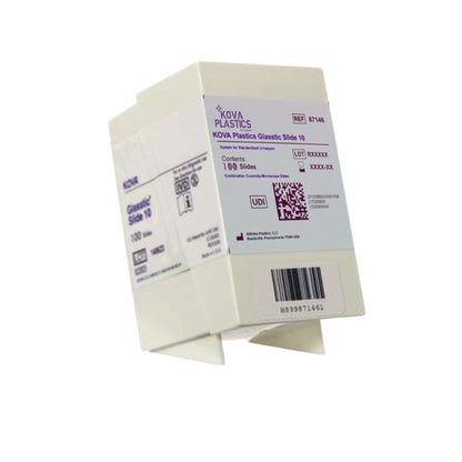 SLIDE, KOVA GLASSTIC 10 (100/PK)