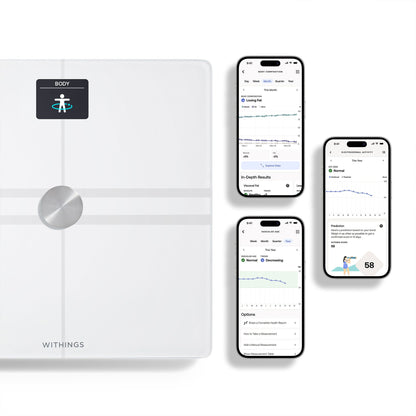 SCALE, BODY COMP COMPLETE BODYANALYSIS WI-FI WHT
