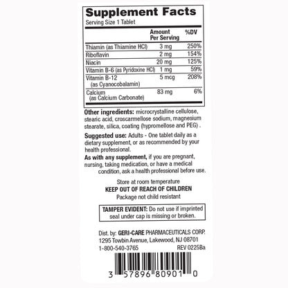 VITAMIN B-COMPLEX, TAB (100/BT12BT/CS)