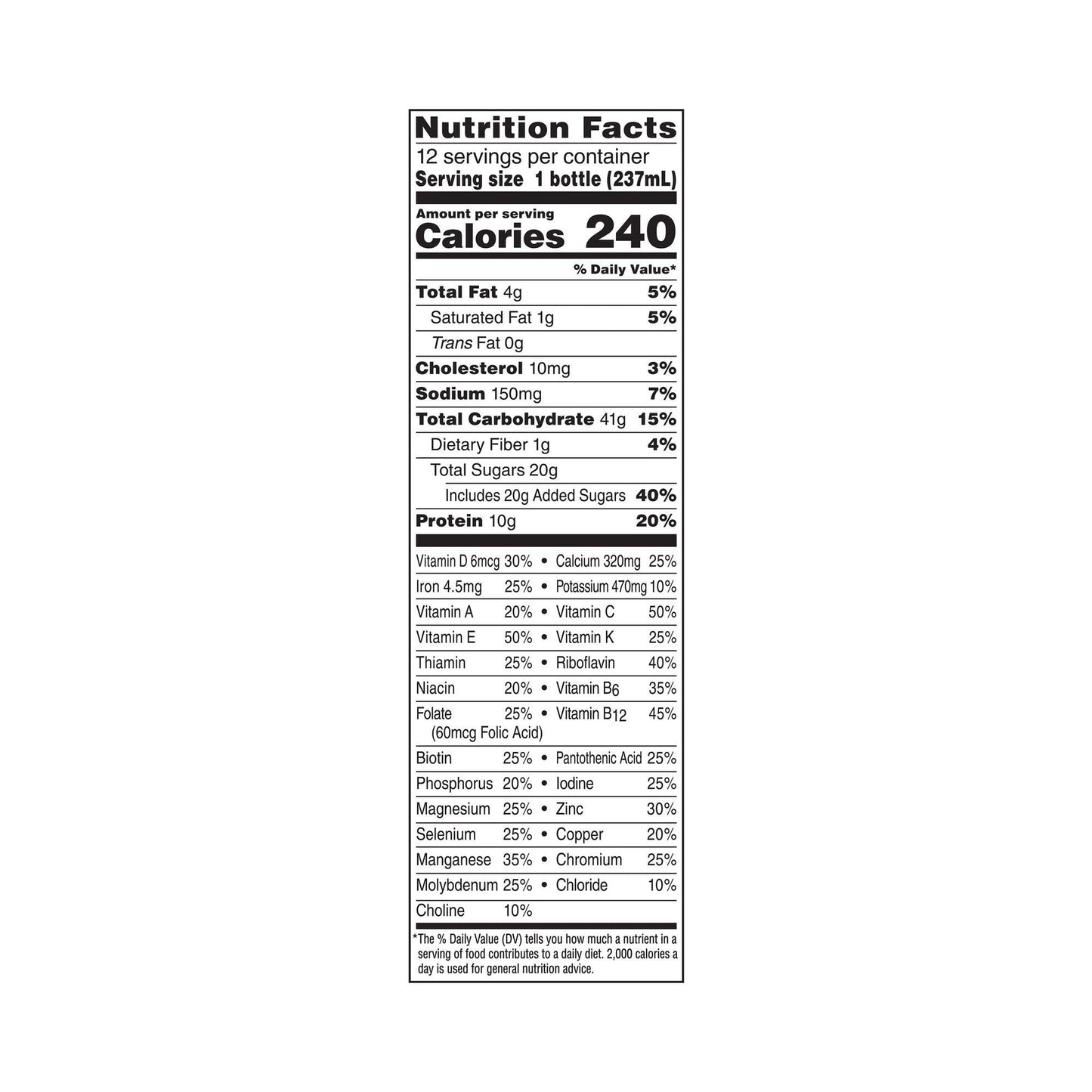 BOOST, ORGINAL VERY VANILLA 8OZ (12/PK 2PK/CS)