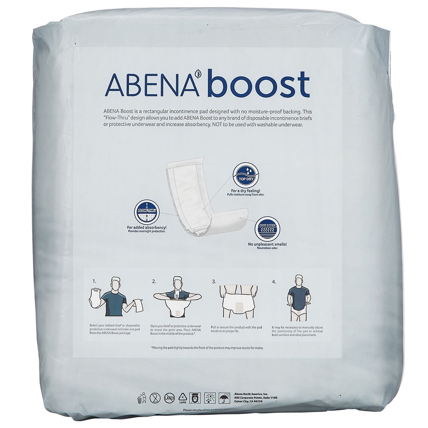PAD, INCONT ABRI-LET ABSRB ANATOMIC BOOST XLG (20/BG 6BG/CS)