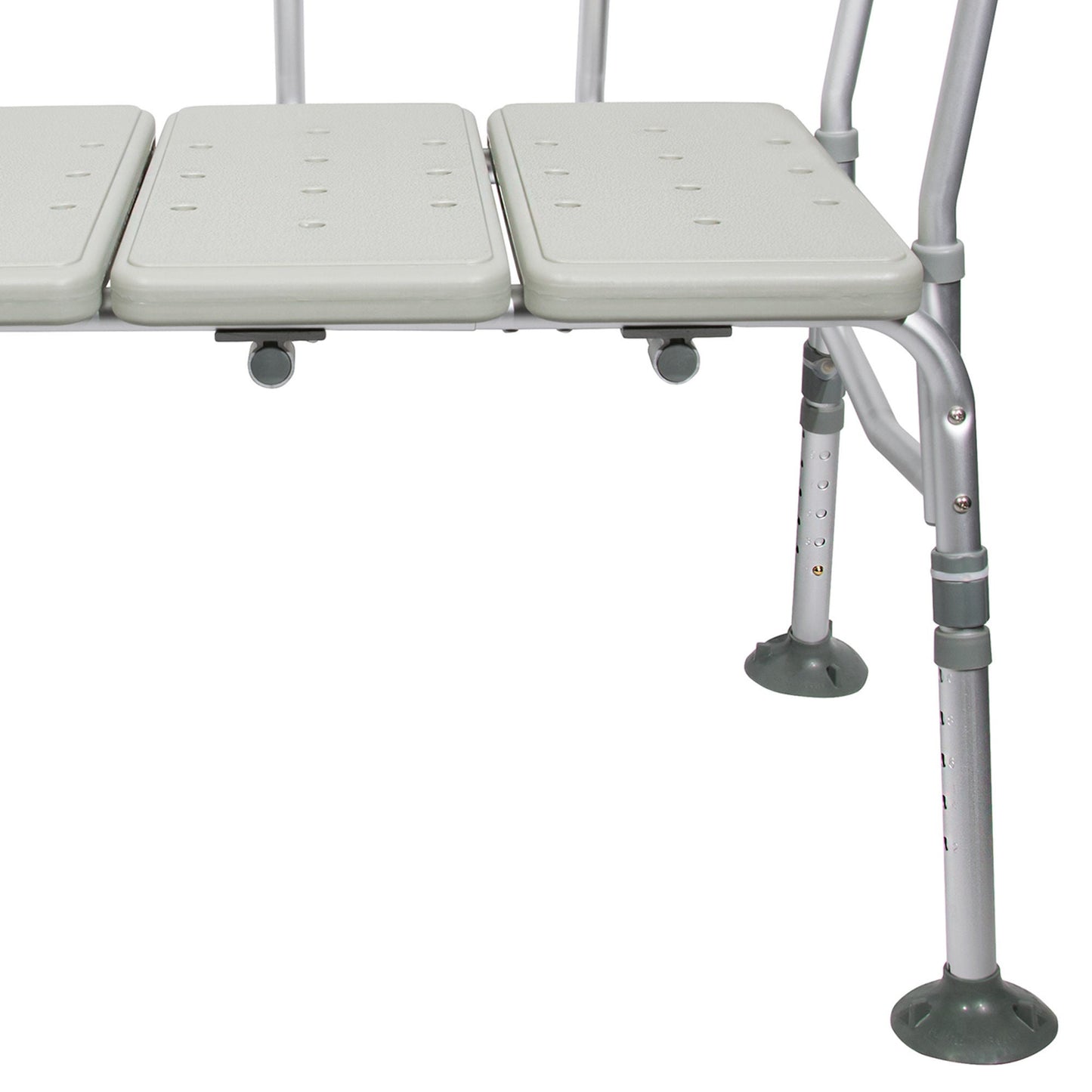 BENCH, TRANS W/BACK ALUM FRAME400LBS