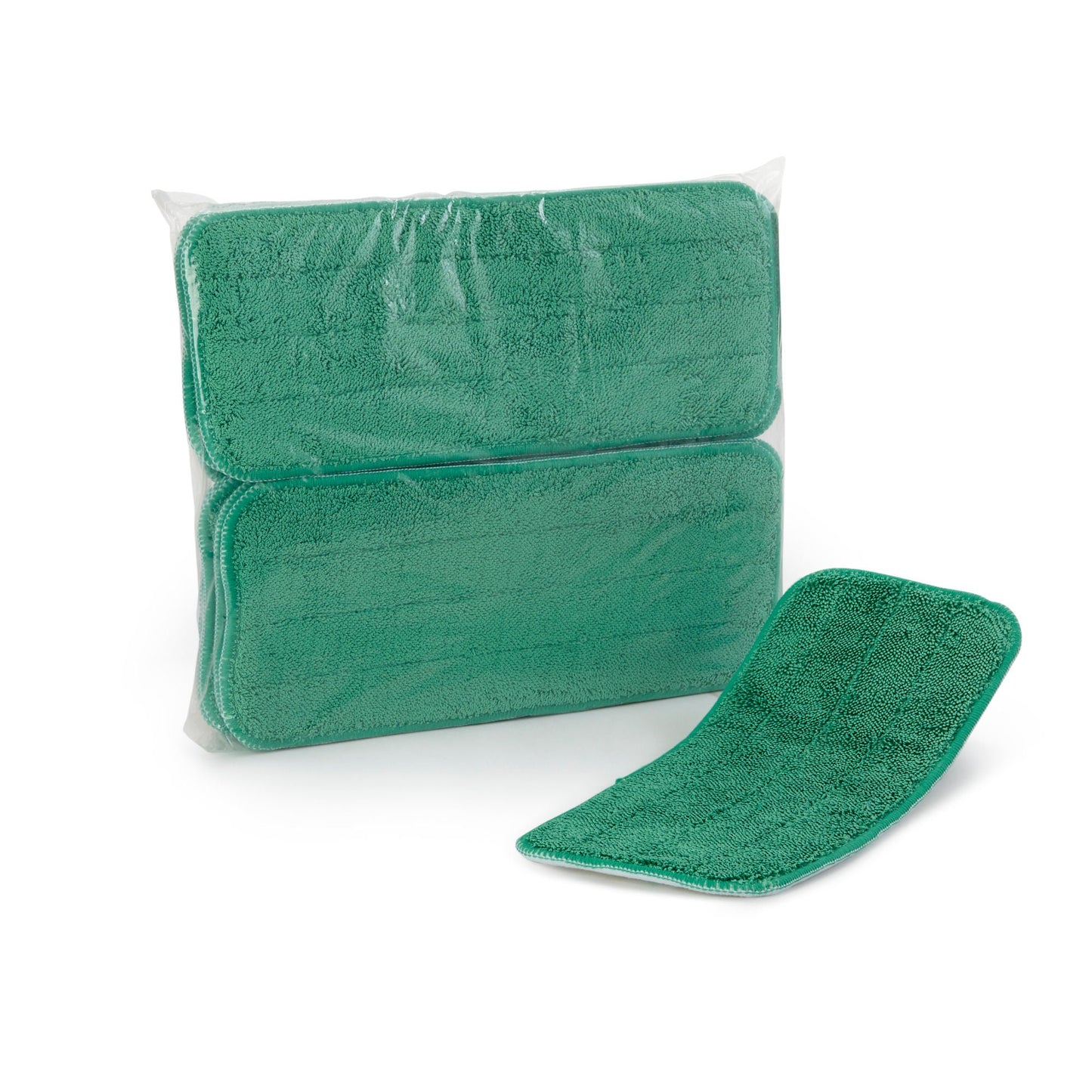 PAD, WET MOP MICROFIBER LOOP FLAT GRN 13" (12/DZ 10DZ/CS)