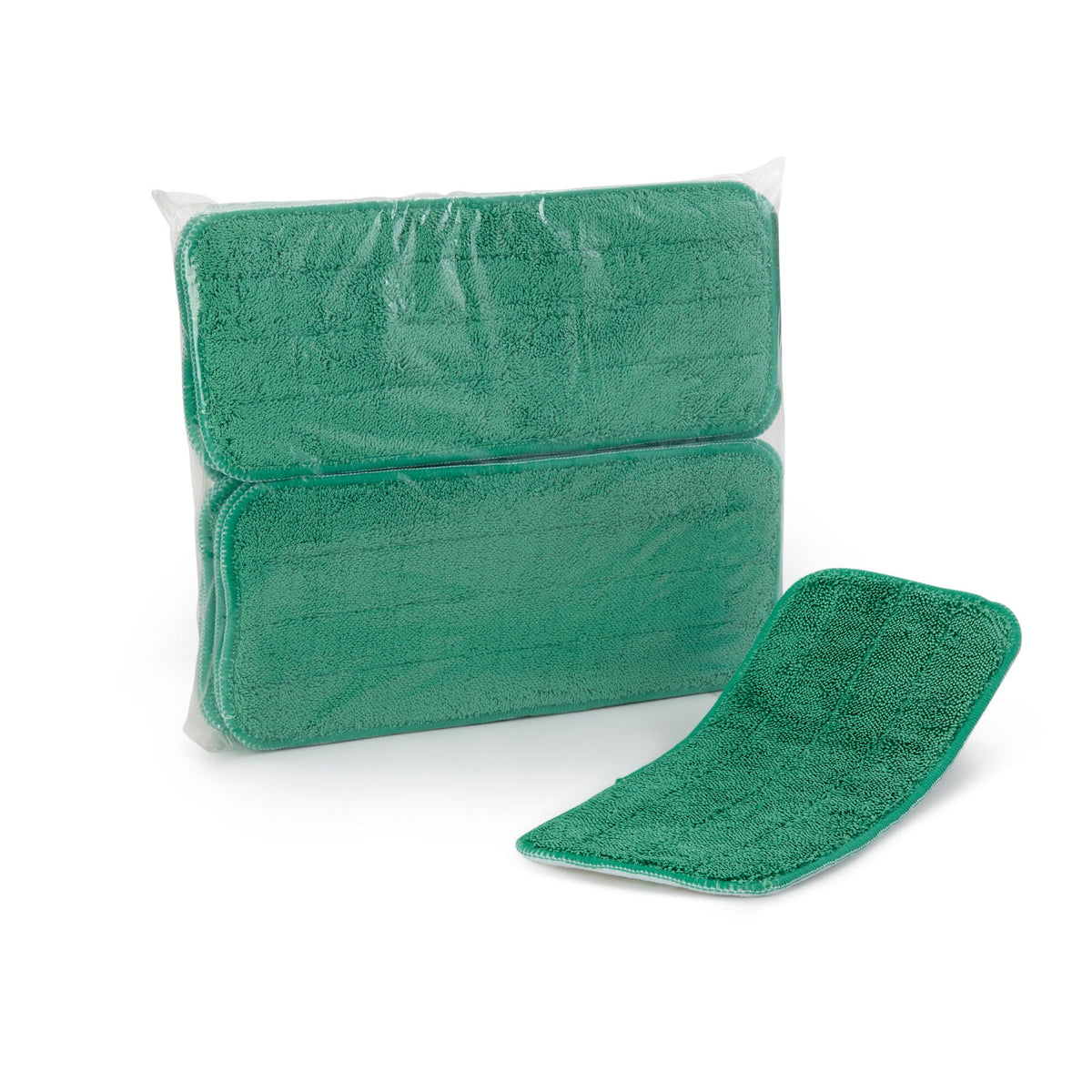 PAD, WET MOP MICROFIBER LOOP FLAT GRN 13" (12/DZ 10DZ/CS)