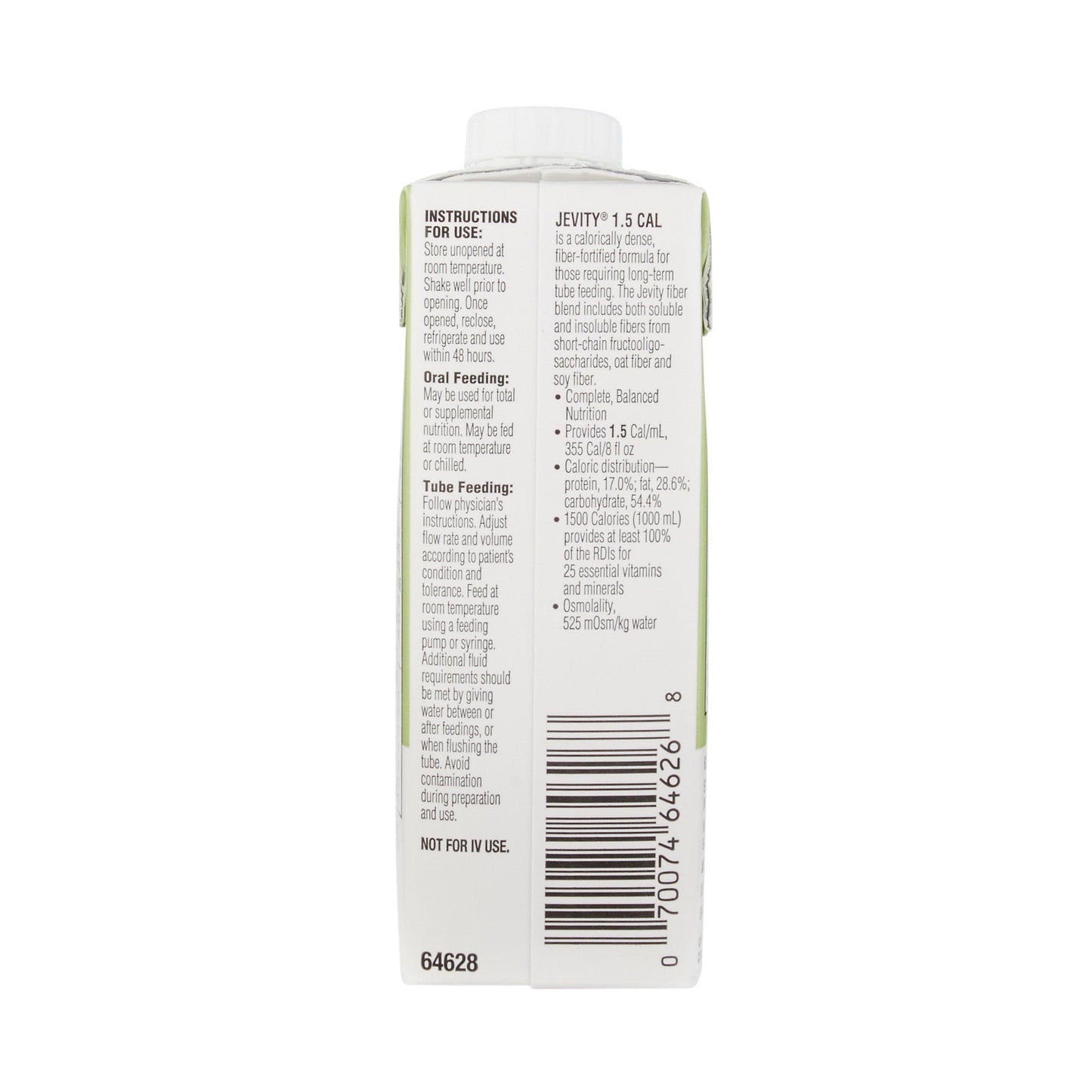 JEVITY, LIQUID NUTRITION W/FIBER 1.5CAL 8OZ (24/CS)