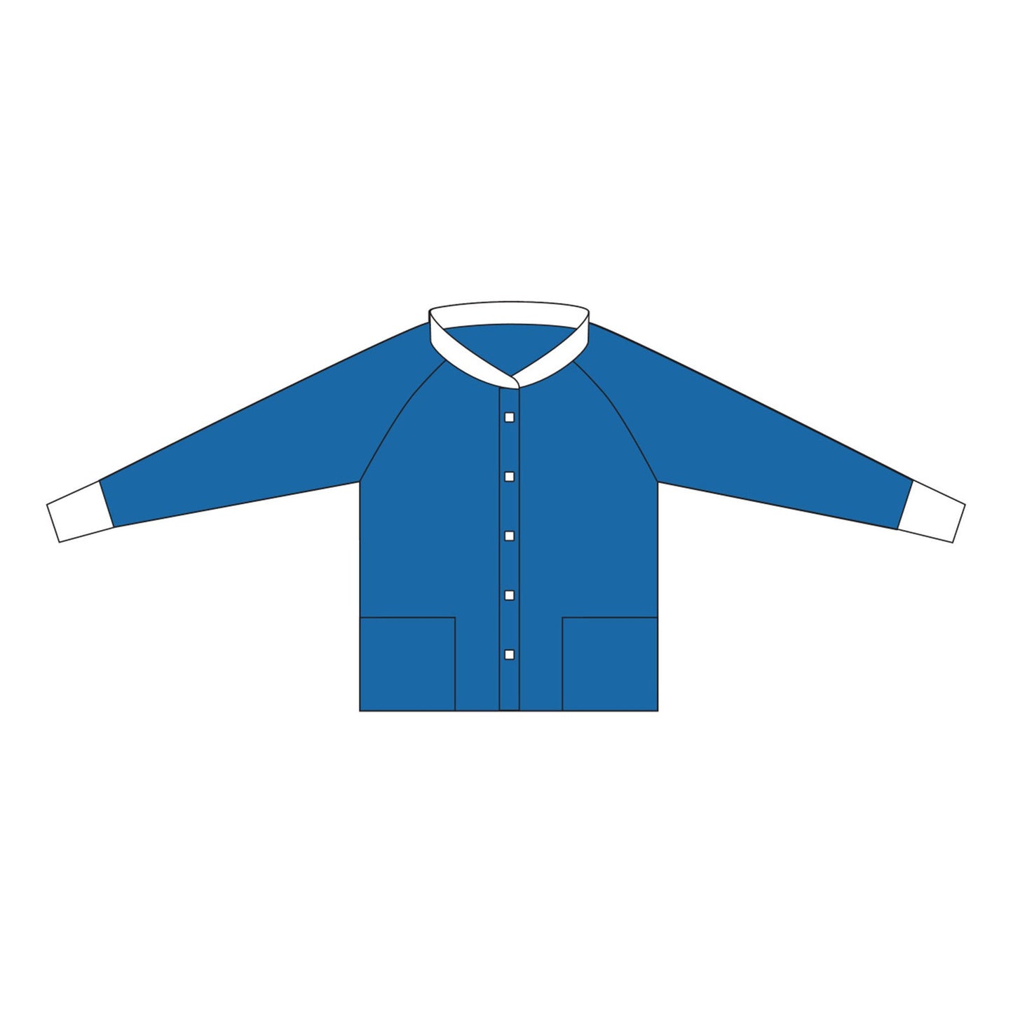 JACKET, WARM-UP BLU XLG (48/CS)