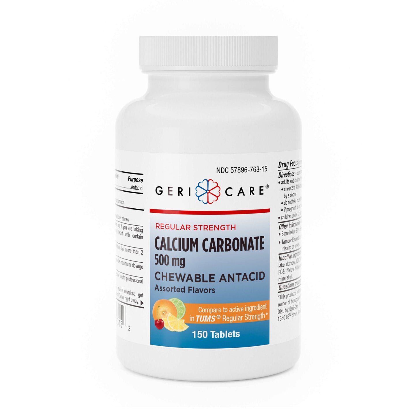 CALCIUM CARBONATE, TAB CHEW 500MG (24BT/CS)
