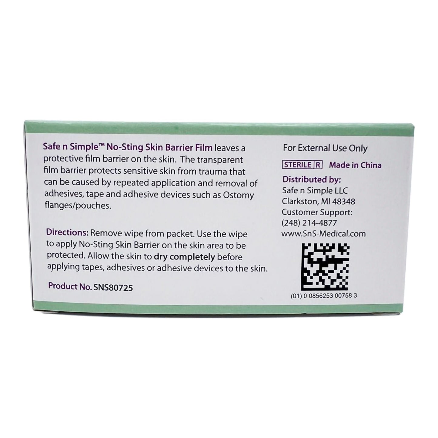 WIPE, SKN BARR NO STING (25/BX100BX/CS)