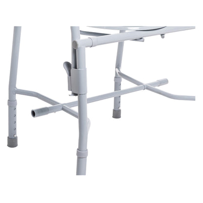 COMMODE, DLX STEEL DROP-ARM NON ASSEMBLED