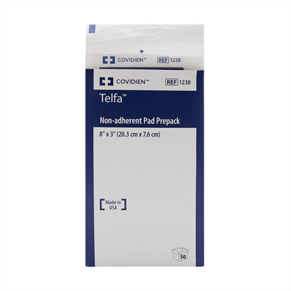 DRESSING, TELFA STR 8"X3" 1'S (50/CT) KENDAL