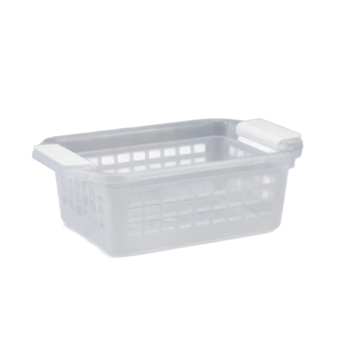 BASKET, STORAGE FLIP & STACK SM CLEAR