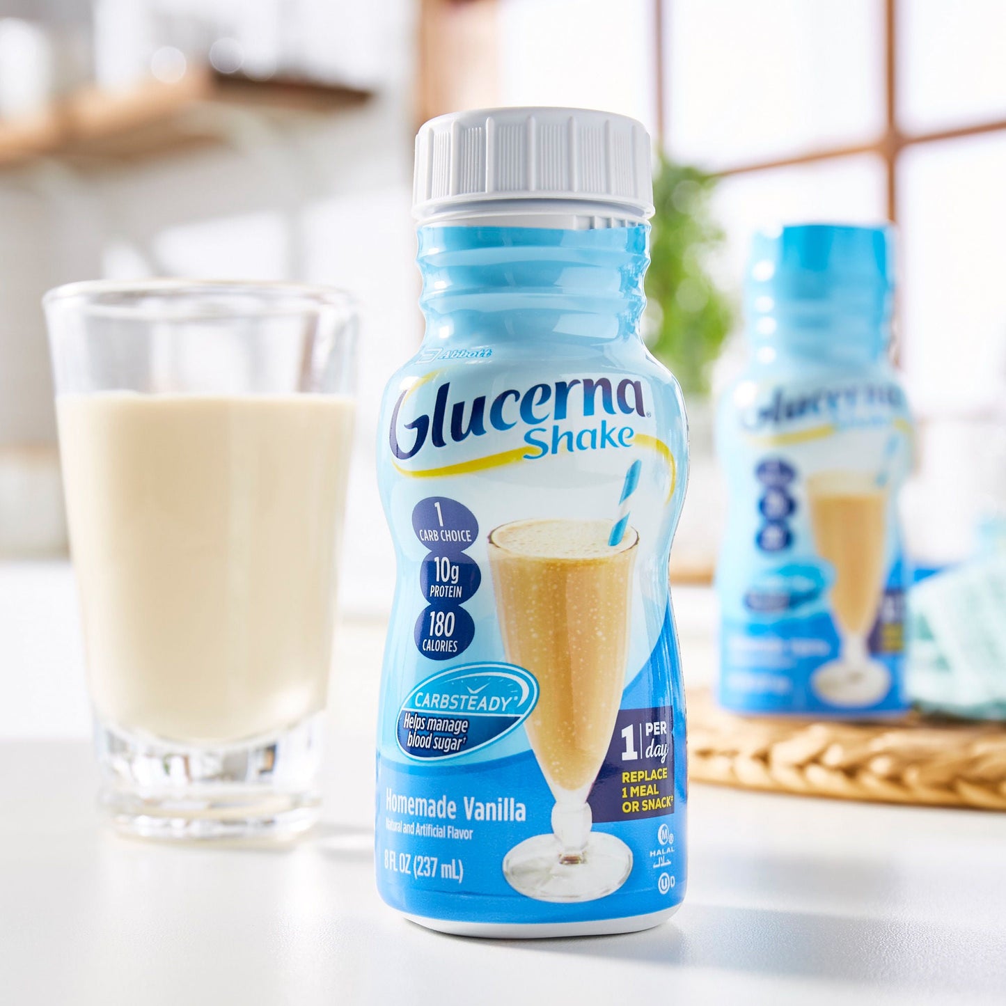 GLUCERNA SHAKE, RTD HOMEMADE VAN 8OZ BTL (24/CS)