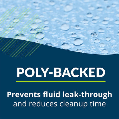 TOWEL, PROF 2PLY POLY BLU 13X18 (500/CS)