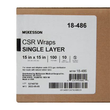 WRAP, CSR 15"X15" (100/BX 10BX/CS)