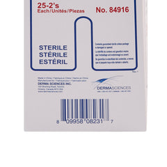 SPONGE, SPLIT HI-ABSRB 4"X4" 6PLY STR (25PK/BX 12BX/CS)