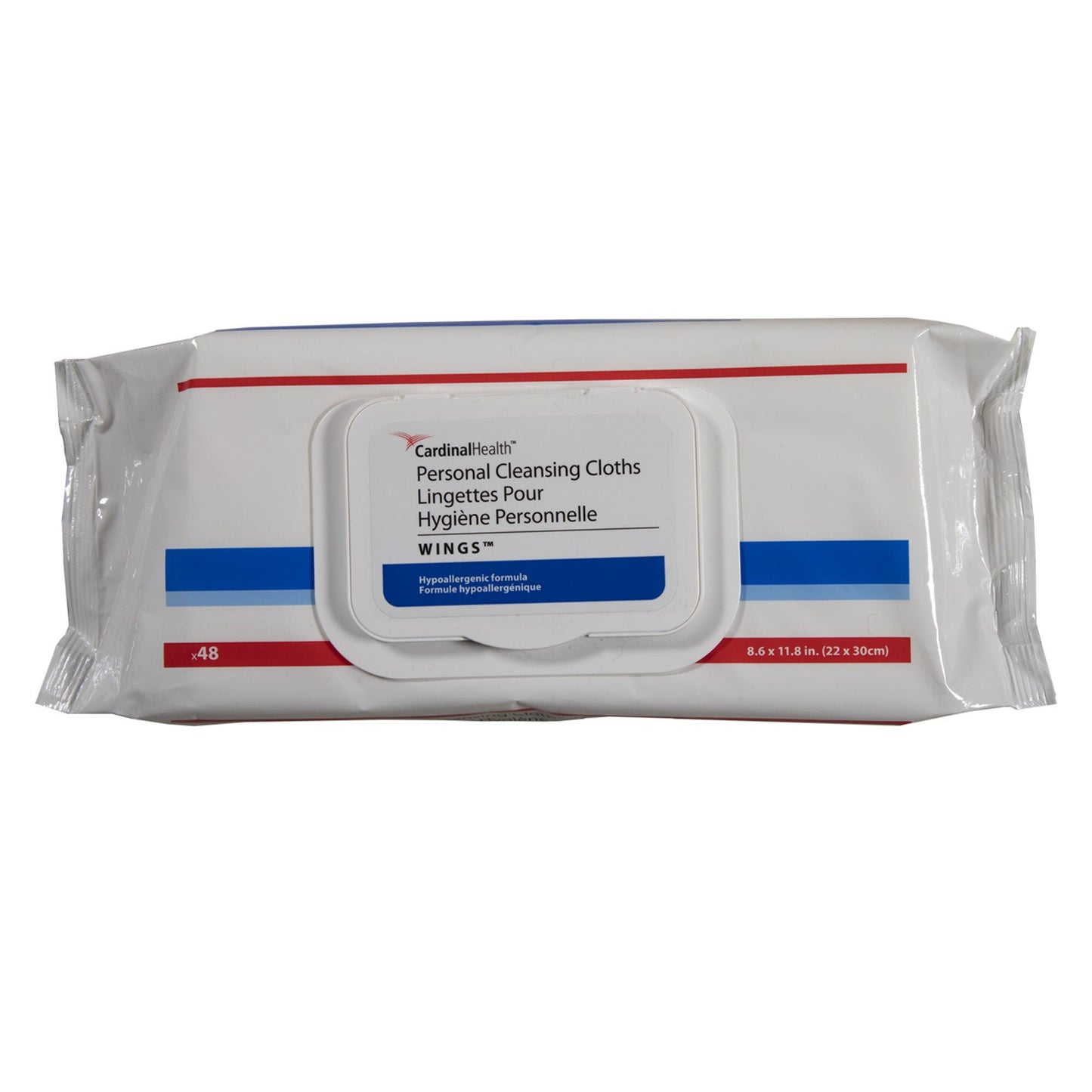 WIPE, CLEANSING CLOTHS WINGS PERSONAL (48/PK 12PK/CS)