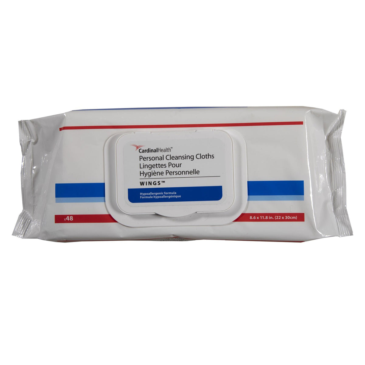 WIPE, CLEANSING CLOTHS WINGS PERSONAL (48/PK 12PK/CS)