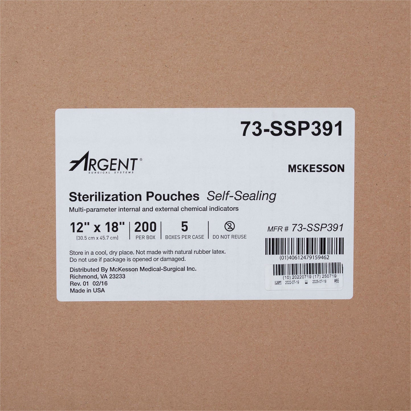 POUCH, SELF SEAL 12"X18" (200/BX 5BX/CS)