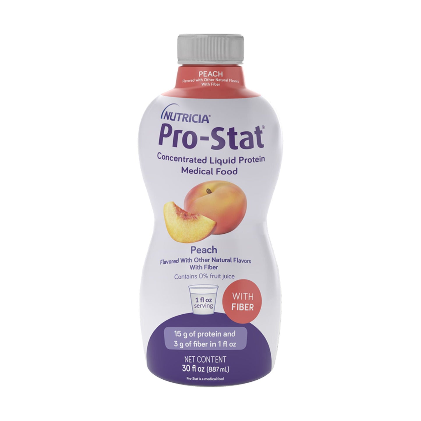 SUPPLEMENT, PRO-STAT W/FIBER PEACH 30OZ (6BT/CS)