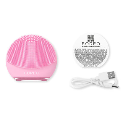 BRUSH, FACL CLNSR LUNA 4 PLAY TRAVEL TICKLE ME PINK