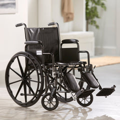 WHEELCHAIR, DDA ELR 20" 350LBSS