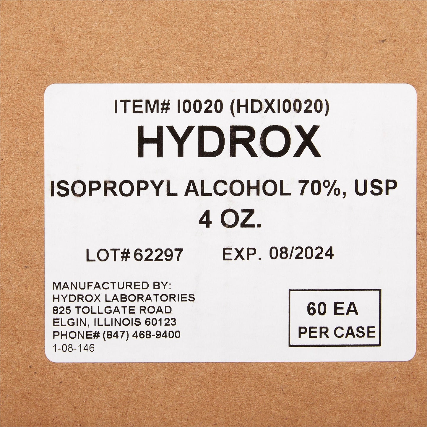 ALCOHOL, ISOPROPYL 70% 4OZ (60/CS)