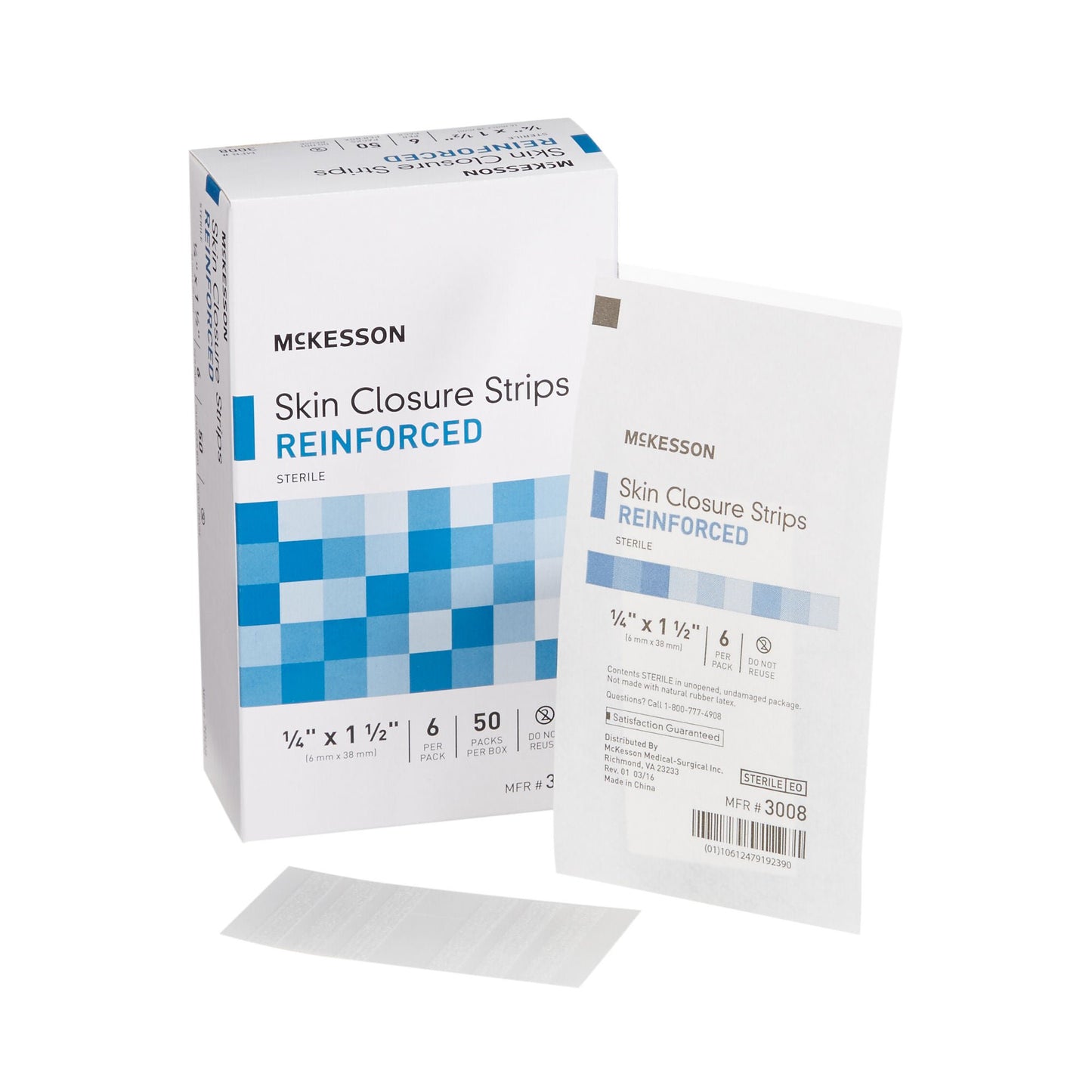 CLOSURE, SKIN REINF LF 1/4X1.5" (6/PK 50PK/BX 4BX/CS)