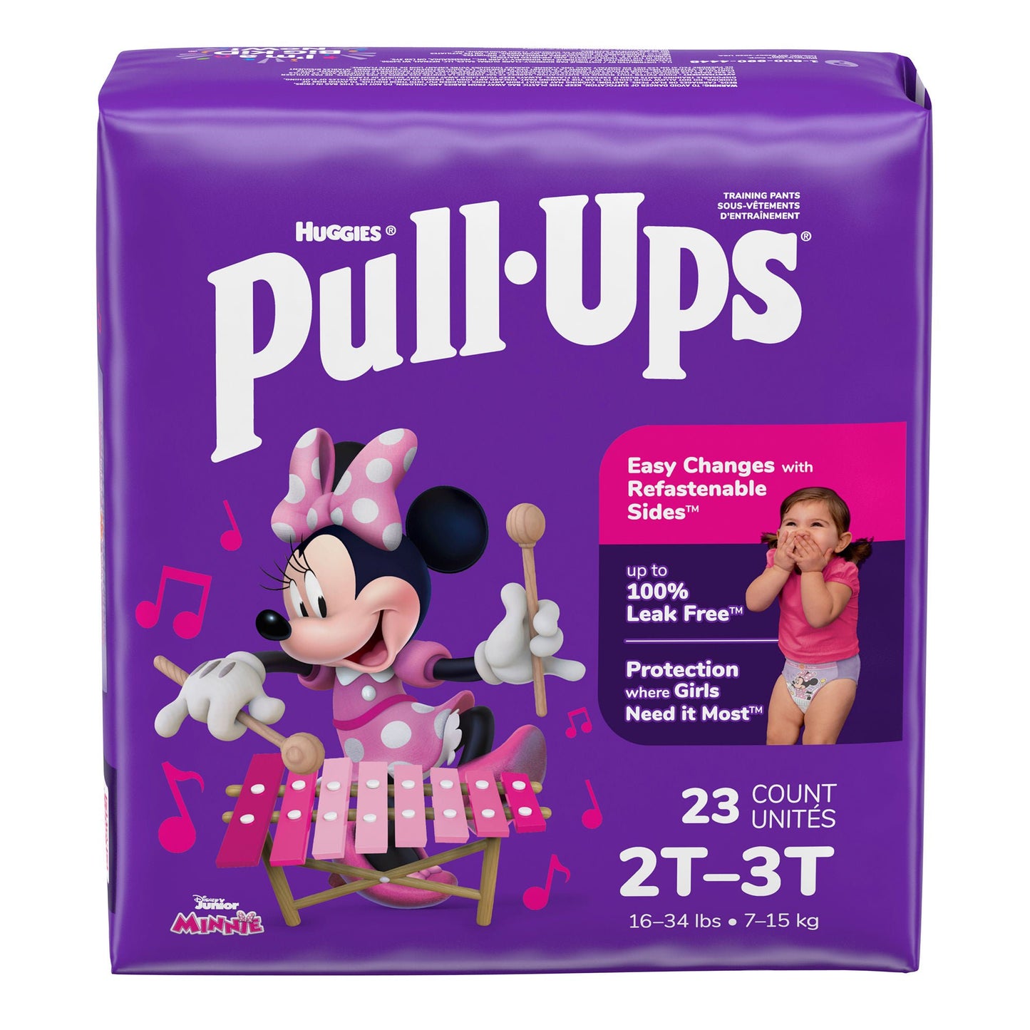 PANTS, TRAINING PULL-UPS LEARNING DESIGN GIRL 2T-3T (23/PK 4