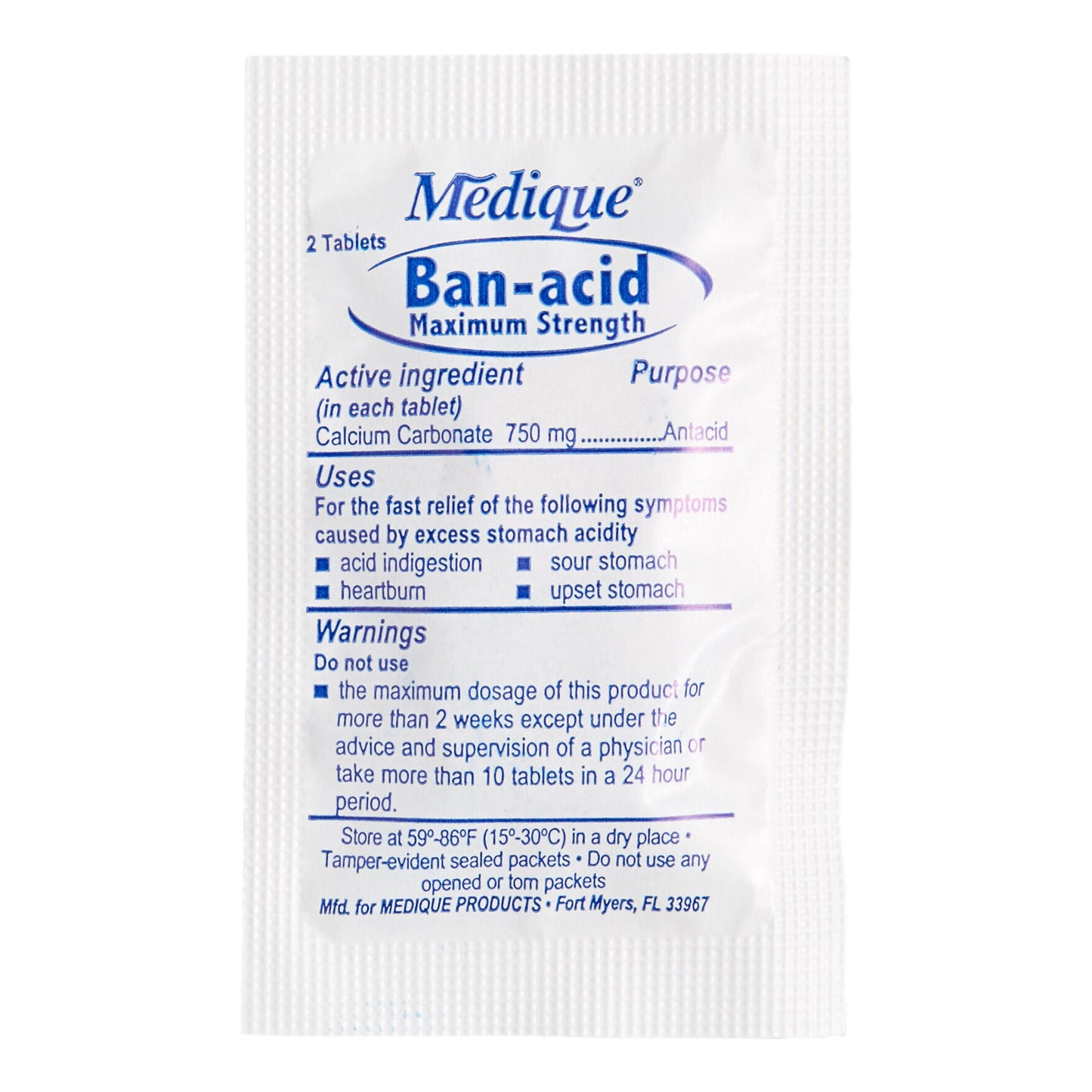 BAN-ACID, TAB CHEW MAX STRENGTH (2/PK 75PK/BX)
