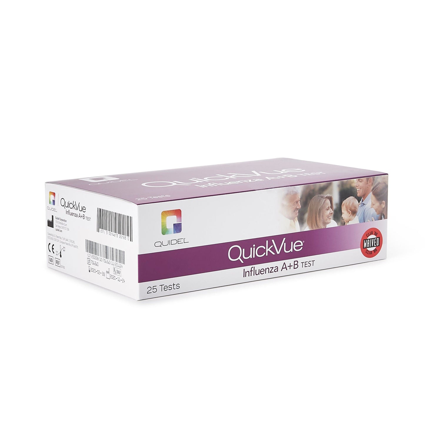 TEST KIT, INFLUENZA A+B QUICKVUE (25/KT 10KT/CS)