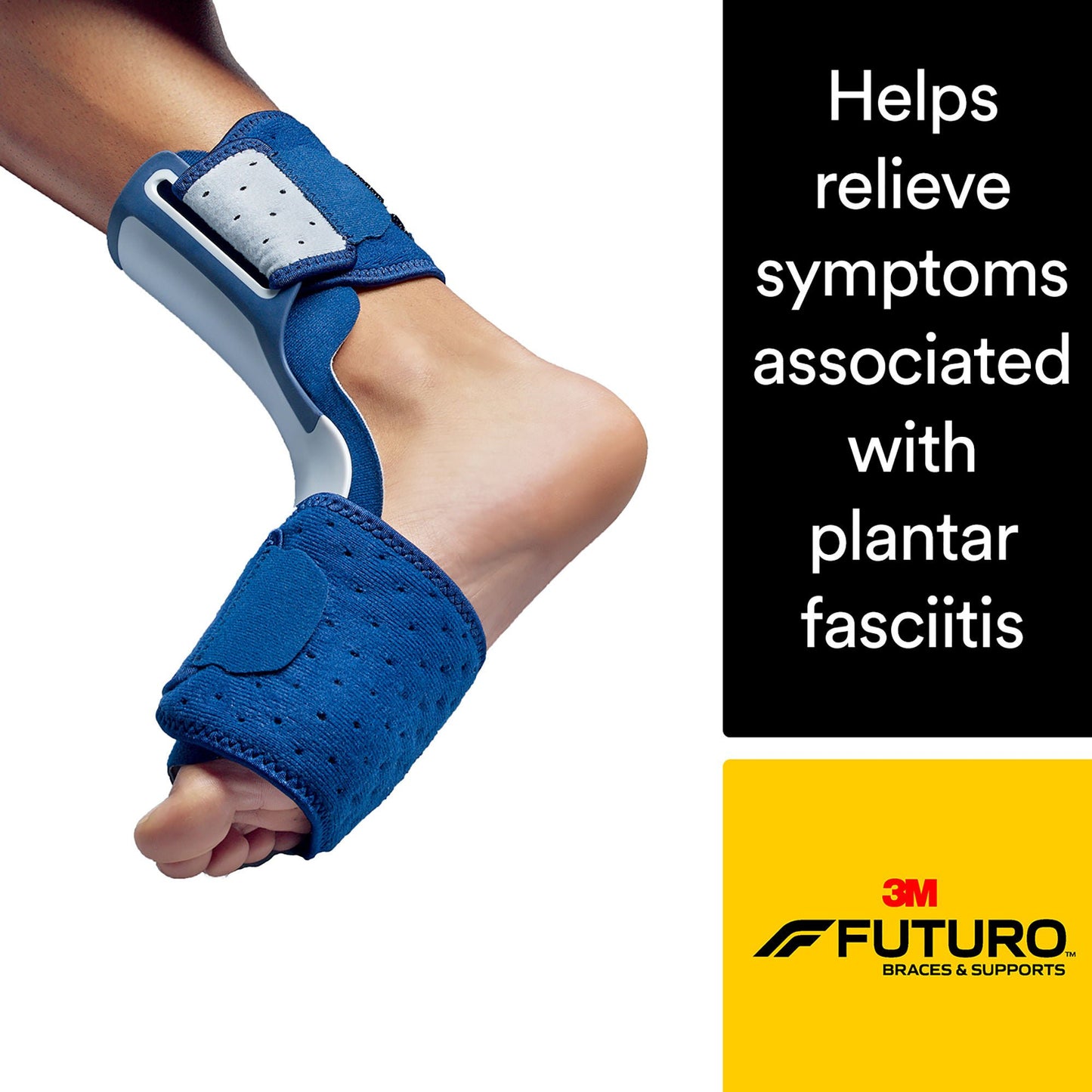 FOOT SPLINT, PLANTAR NIGHT ADJ3.75X3.938X12 (12/CS 3M