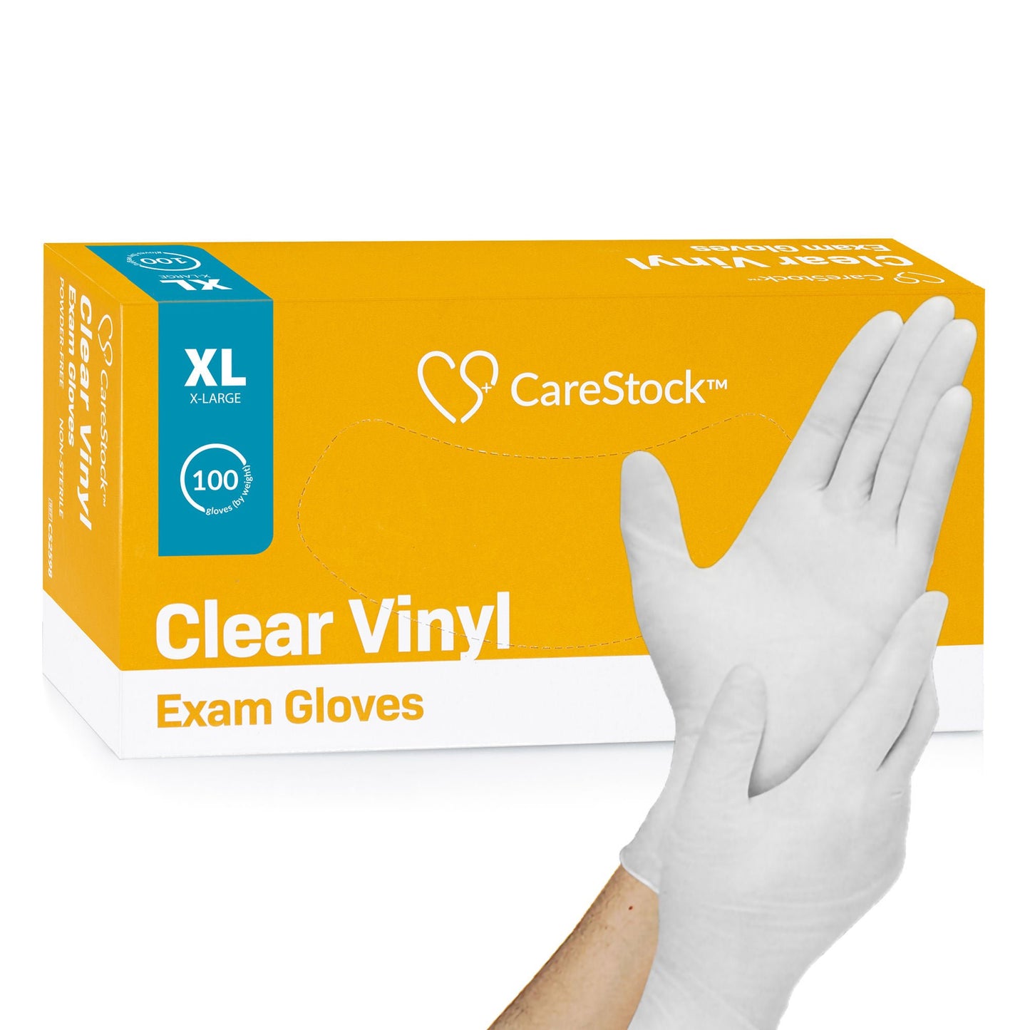 GLOVE, EXAM VNYL XL N/S (100/BX 10BX/CS)