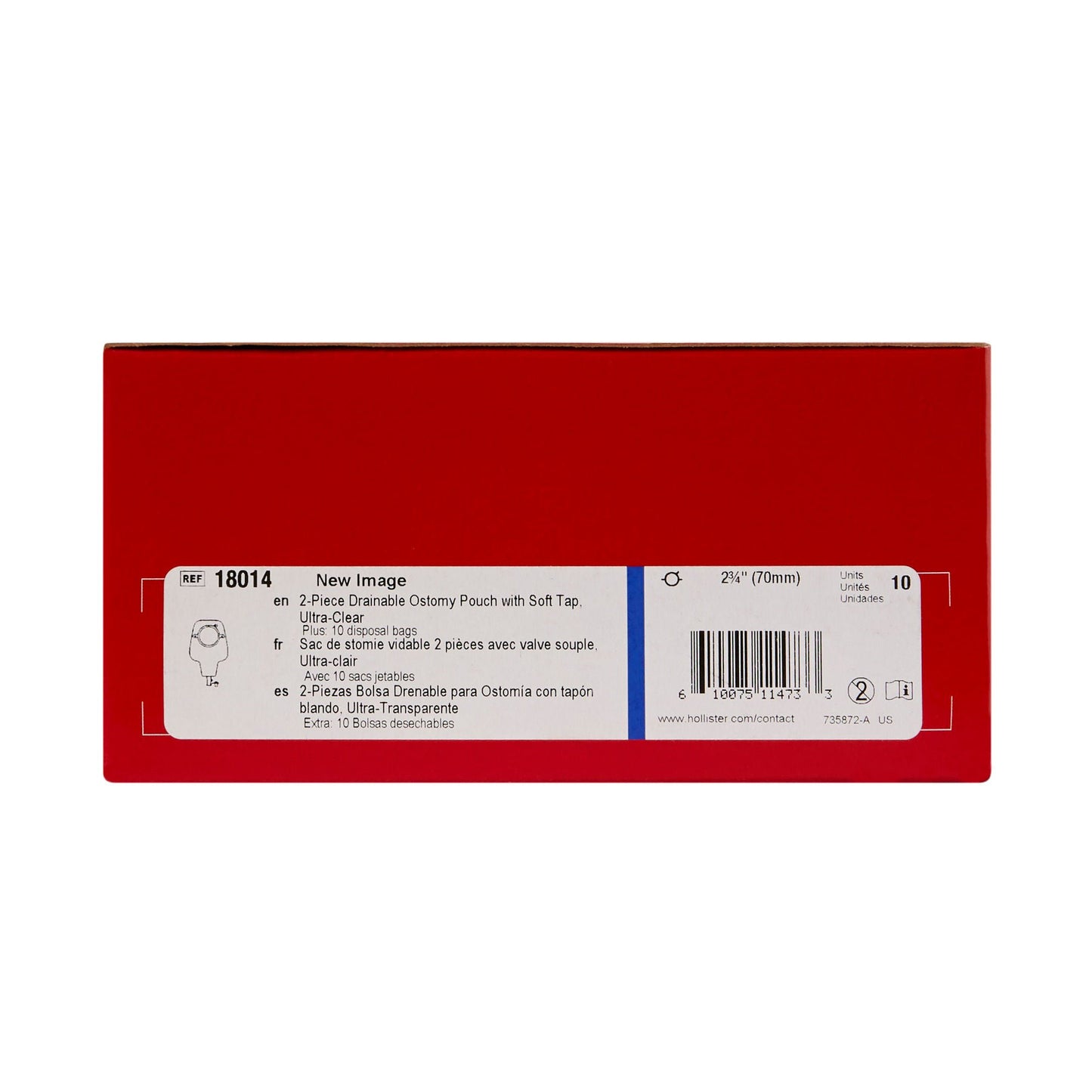 POUCH, NEW IMAGE HIGH OUTPUT W/SFT TAP 2 3/4" (10/