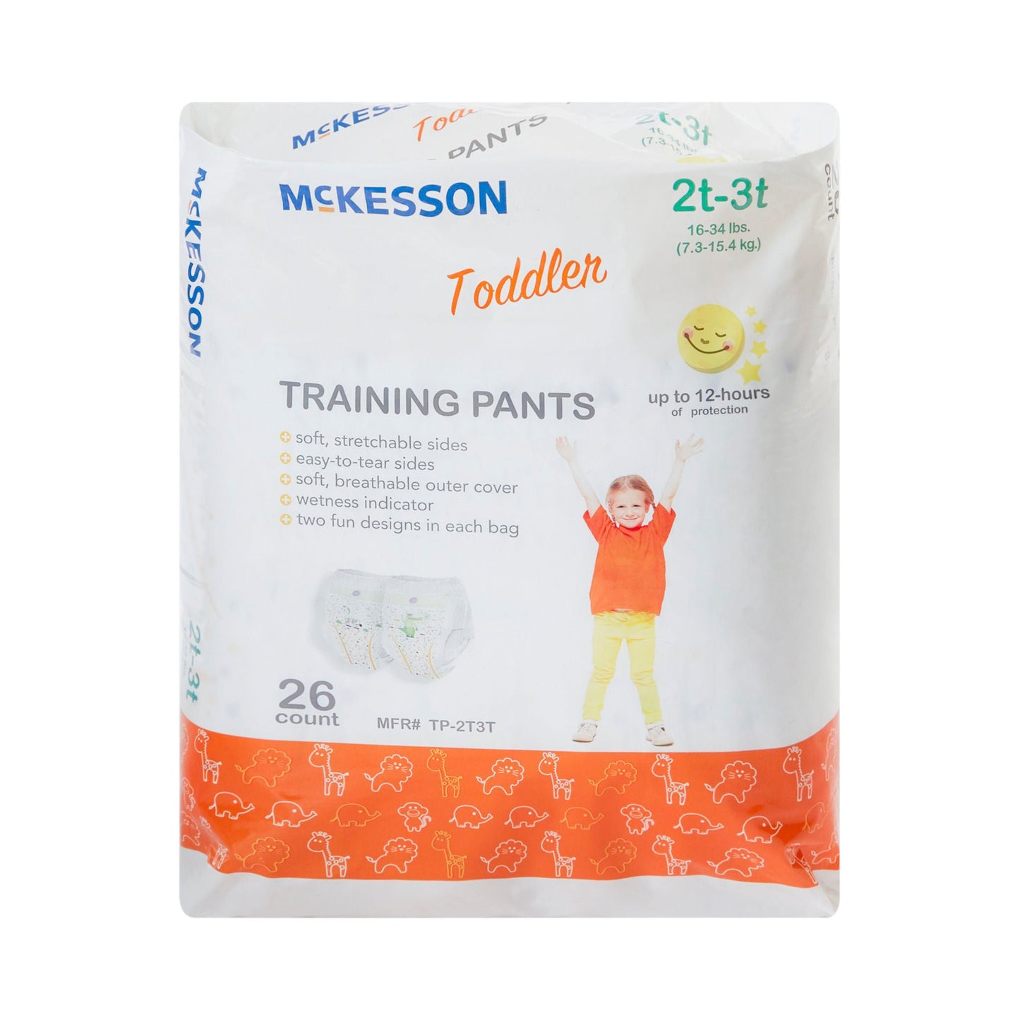DIAPER, TRAINING EASY TEAR 2T-3T (26/BG 4BG/CS)