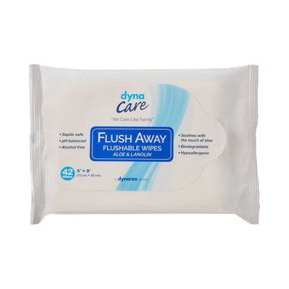 WIPE, WET FLUSHABLE JR 5X8" (42/BX 12BX/CS)