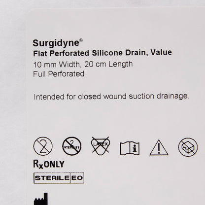 DRAIN, HUBLESS FLT FULL PERF 10MMX20CM (10/CS)